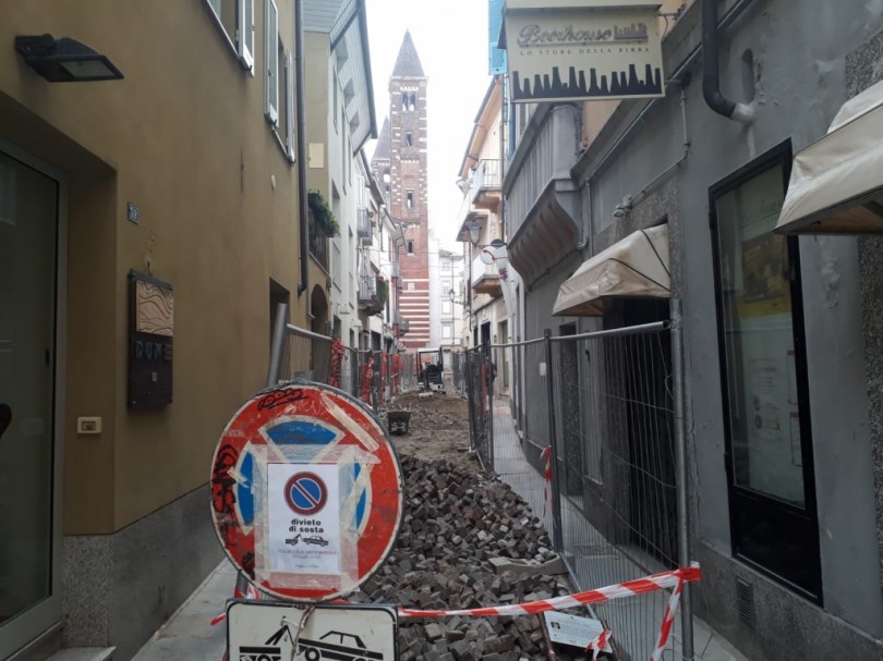 Lavori in centro. Intervengono Riboldi e Capra: 